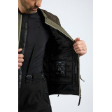 Geaca (jacheta) motociclete barbati Touring/Adventure Ixon All season model Etna MS culoare: khaki/negru - concept modular (geac