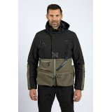 Geaca (jacheta) motociclete barbati Touring/Adventure Ixon All season model Etna MS culoare: khaki/negru - concept modular (geac