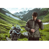Geaca (jacheta) motociclete barbati Touring/Adventure Ixon All season model Etna MS culoare: khaki/negru - concept modular (geac