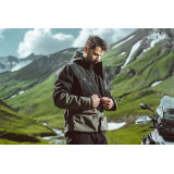 Geaca (jacheta) motociclete barbati Touring/Adventure Ixon All season model Etna MS culoare: khaki/negru - concept modular (geac