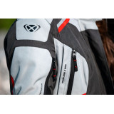Geaca (jacheta) motociclete femei Touring/Adventure Ixon All season model Midgard LS culoare: gri/negru/rosu