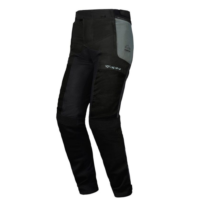 Pantaloni motociclete barbati Touring/Adventure Ixon vara model M-Njord MS culoare: verde/negru/galben (pantaloni laminati watep
