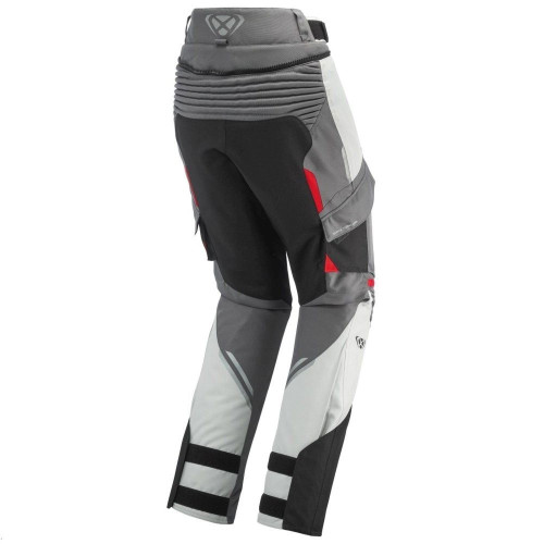 Pantaloni motociclete femei Touring/Adventure Ixon All season model Midgard LS culoare: gri/negru/rosu 2