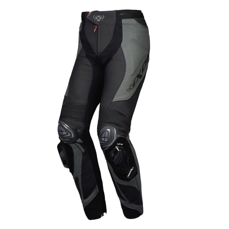 Pantaloni motociclete barbati piele Racing Ixon vara model Vortex 3 MS culoare: negru