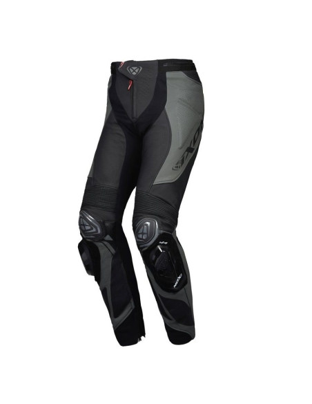 Pantaloni motociclete barbati piele Racing Ixon vara model Vortex 3 MS culoare: negru