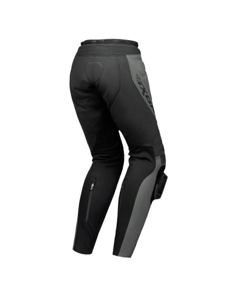 Pantaloni motociclete barbati piele Racing Ixon vara model Vortex 3 MS culoare: negru