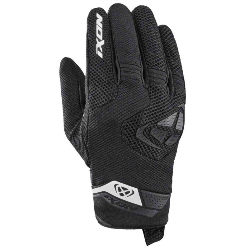 Manusi barbati Roadster vara textil/piele Ixon model MIG 2 Air Flow MS culoare: negru/alb - degete tactile