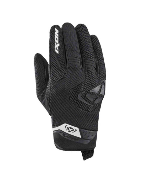 Manusi barbati Roadster vara textil/piele Ixon model MIG 2 Air Flow MS culoare: negru/alb - degete tactile
