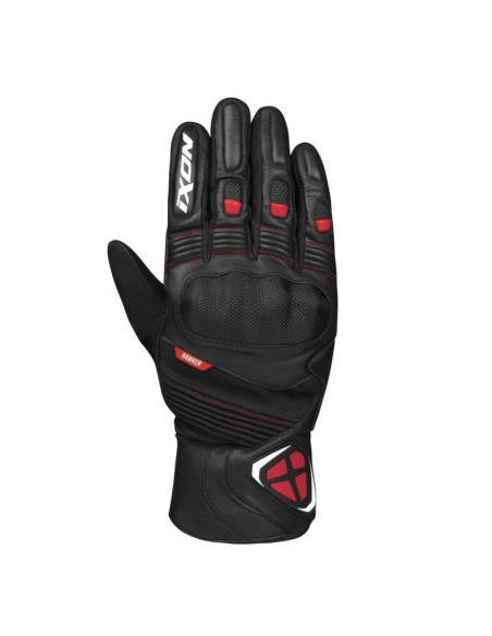 Manusi barbati Roadster iarna piele Ixon model Pro Hawker MS culoare: negru/rosu - degete tactile (100% waterproof + protectie t