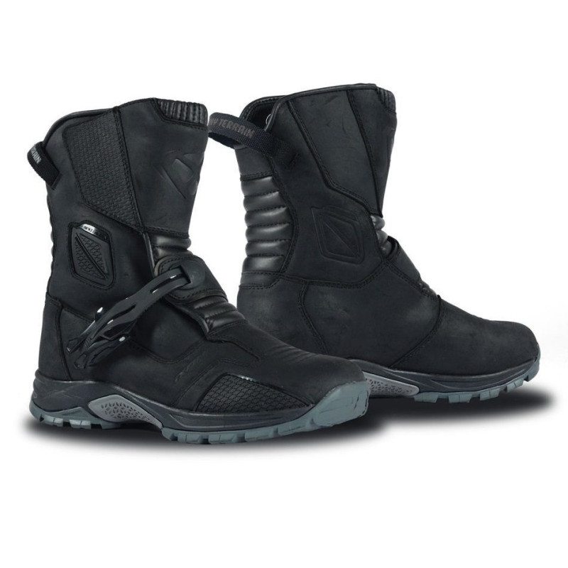 Ghete (cizme) moto Touring/Adventure barbati All Season Ixon model Klay WP MS culoare: negru (100% waterproof)