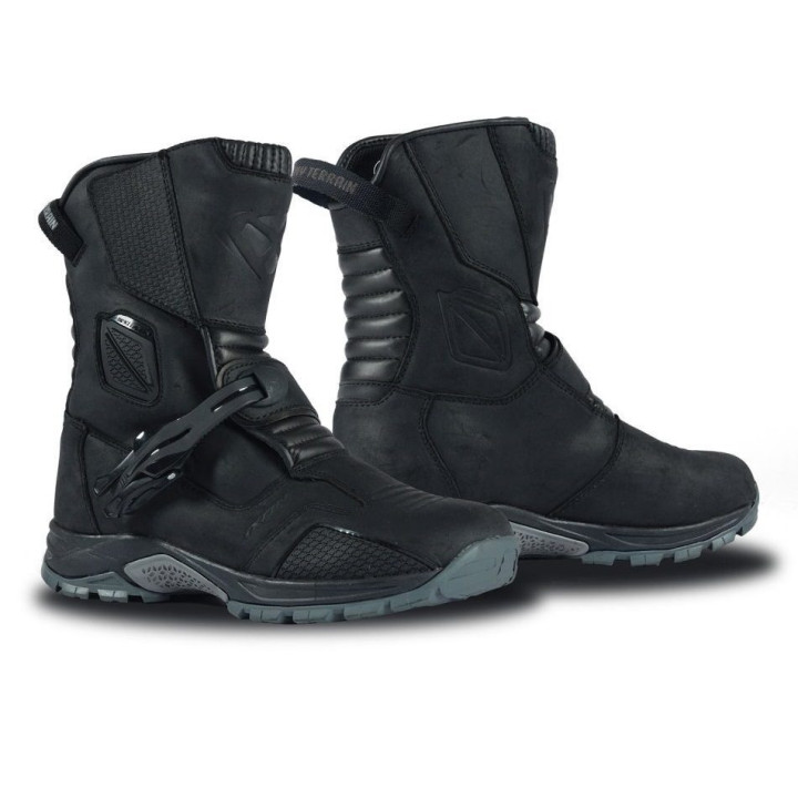 Ghete (cizme) moto Touring/Adventure barbati All Season Ixon model Klay WP MS culoare: negru (100% waterproof)
