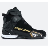 Ghete moto Roadster femei All Season Ixon model Bull 2 WP LS culoare: negru/alb/auriu (100% waterproof)