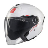 Casca open face motociclete MT Cosmo SV A0 alb lucios (ochelari soare integrati) - tip viziera: MT-V-37