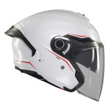 Casca open face motociclete MT Cosmo SV A0 alb lucios (ochelari soare integrati) - tip viziera: MT-V-37