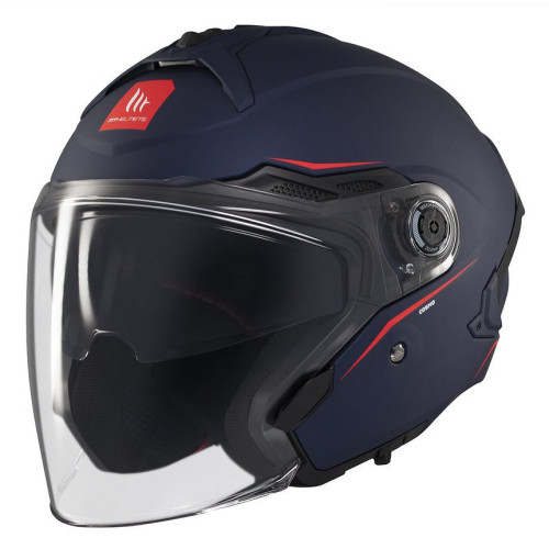 Casca open face motociclete MT Cosmo SV A7 albastru mat (ochelari soare integrati) - tip viziera: MT-V-37 2