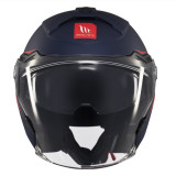 Casca open face motociclete MT Cosmo SV A7 albastru mat (ochelari soare integrati) - tip viziera: MT-V-37