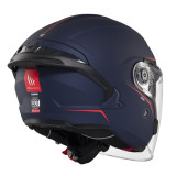 Casca open face motociclete MT Cosmo SV A7 albastru mat (ochelari soare integrati) - tip viziera: MT-V-37