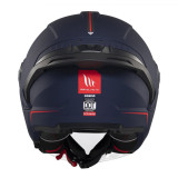 Casca open face motociclete MT Cosmo SV A7 albastru mat (ochelari soare integrati) - tip viziera: MT-V-37