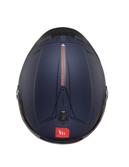 Casca open face motociclete MT Cosmo SV A7 albastru mat (ochelari soare integrati) - tip viziera: MT-V-37