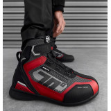 Ghete (cizme) moto Racing Unisex Seventy model SD-BR3 Veloce Pro culoare: negru/rosu