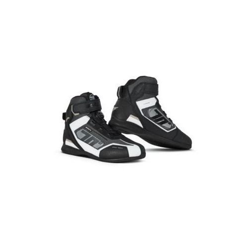 Ghete (cizme) moto Racing Unisex Seventy model SD-BR3 Veloce Pro culoare: negru/alb