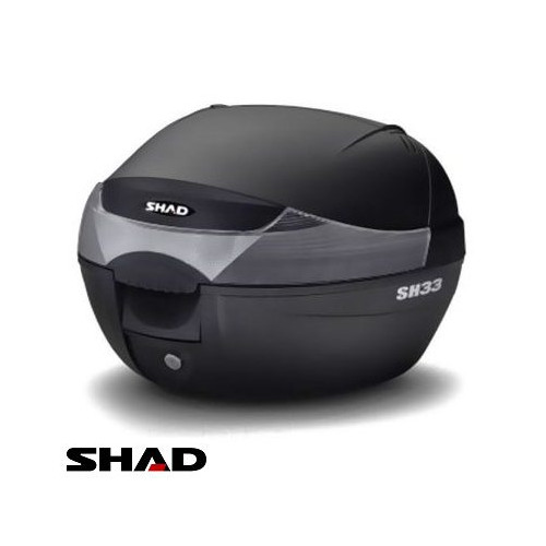 Cutie portbagaj (topcase) Shad model SH33 culoare: negru (volum: 33 litri) – include placa de montaj