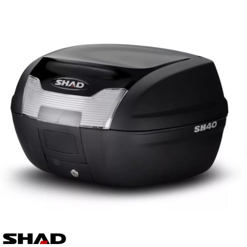 Cutie portbagaj (topcase) Shad model SH40 culoare: negru (volum: 40 litri) – include placa de montaj