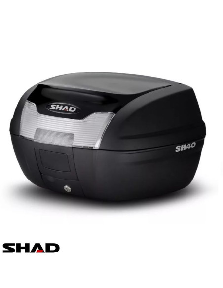Cutie portbagaj (topcase) Shad model SH40 culoare: negru (volum: 40 litri) – include placa de montaj