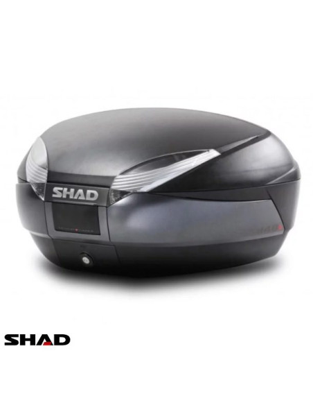 Cutie portbagaj (topcase) Shad model SH48 culoare: negru (volum: 48 litri) – include placa de montaj