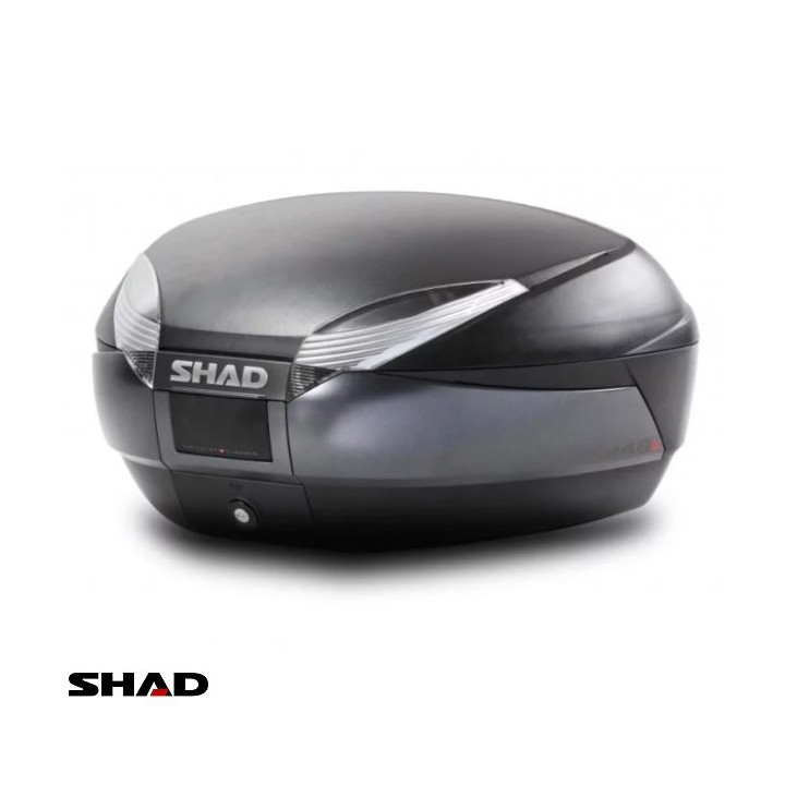 Cutie portbagaj (topcase) Shad model SH48 culoare: negru (volum: 48 litri) – include placa de montaj