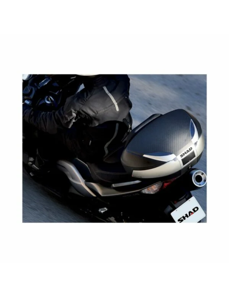Cutie portbagaj (topcase) Shad model SH48 culoare: negru/titanium (volum: 48 litri) – include placa de montaj