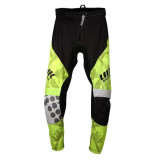 Pantaloni motociclete cross-enduro Unik Racing model MX01 culoare: negru/verde fluor