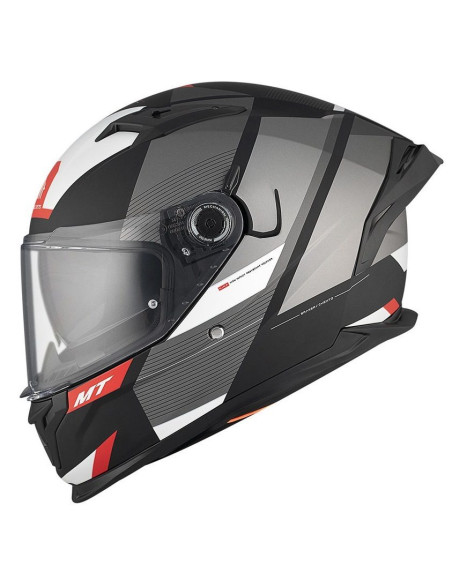 Casca integrala MT Braker SV Chento B0 gri mat (ochelari soare integrati) - tip viziera: MT-V-28B - DKS435 - punctaj maxim SHARP