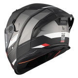 Casca integrala MT Braker SV Chento B0 gri mat (ochelari soare integrati) - tip viziera: MT-V-28B - DKS435 - punctaj maxim SHARP