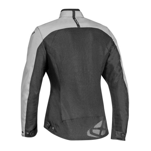 Geaca (jacheta) motociclete femei Racing/Roadster Ixon vara model Orion LS culoare: negru/gri 2