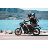 Geaca (jacheta) motociclete femei Racing/Roadster Ixon vara model Orion LS culoare: negru/gri