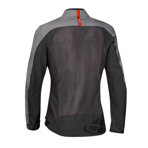 Geaca (jacheta) motociclete femei Racing/Roadster Ixon vara model Orion LS culoare: antracit/gri/rosu 2