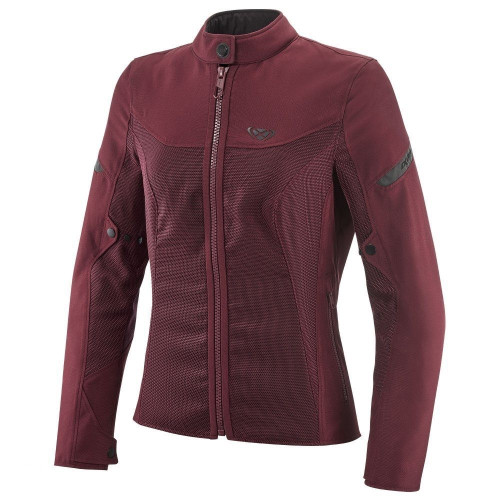 Geaca (jacheta) motociclete femei Racing/Roadster Ixon vara model Fresh LS culoare: burgundy (visiniu)