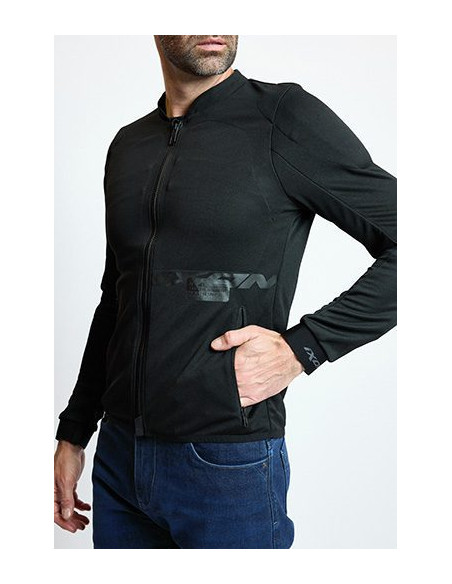 Geaca (jacheta) tip armura motociclete barbati Racing/Roadster Ixon vara model Arma MS culoare: negru (geaca tip armura)