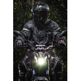 Costum moto ploaie Ixon model Compact Suit culoare: negru (montare peste echipament)