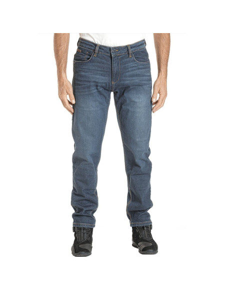 Blugi (jeans) moto barbati Ixon model Alex culoare: albastru aqua (Cordura® Denim)