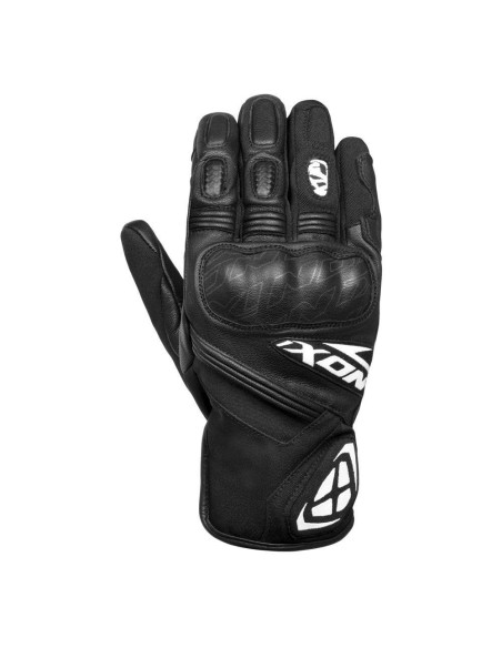 Manusi barbati Roadster Mid-season textil/piele Ixon model MS Rage MS culoare: negru/alb – degete tactile - waterproof