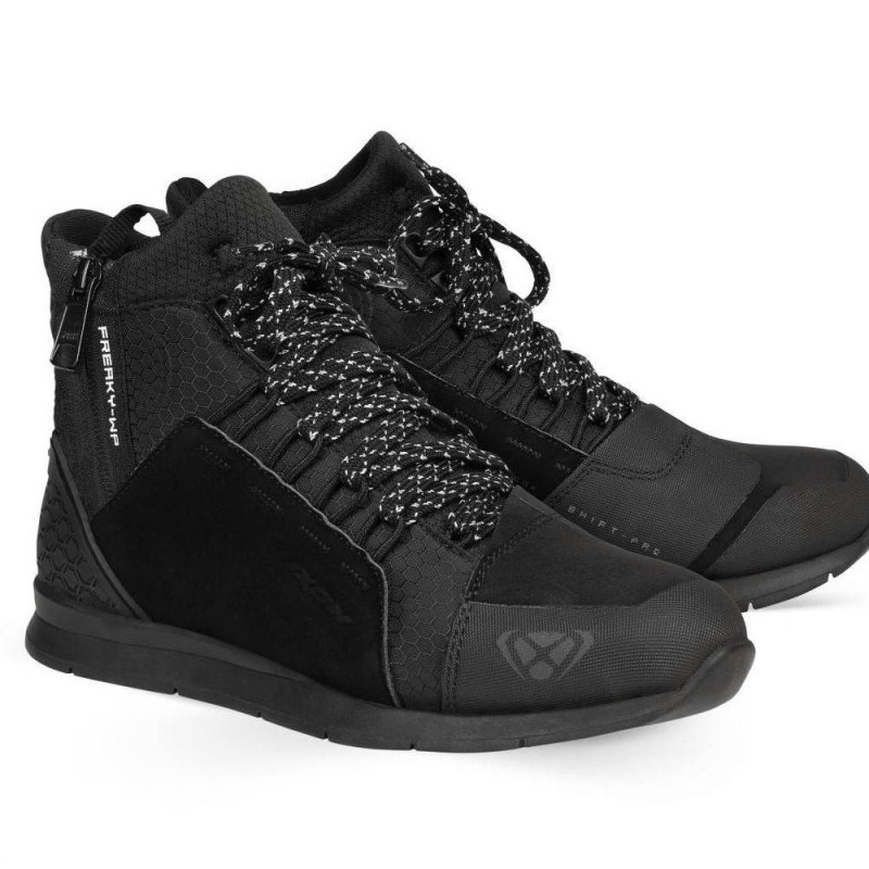 Ghete moto Urban barbati All Season Ixon model Freaky WP MS culoare: negru (100% waterproof)