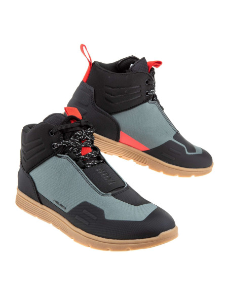 Ghete moto Urban barbati vara Ixon model Hopper MS culoare: verde/negru/rosu