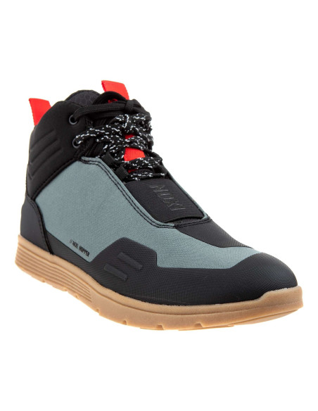 Ghete moto Urban barbati vara Ixon model Hopper MS culoare: verde/negru/rosu