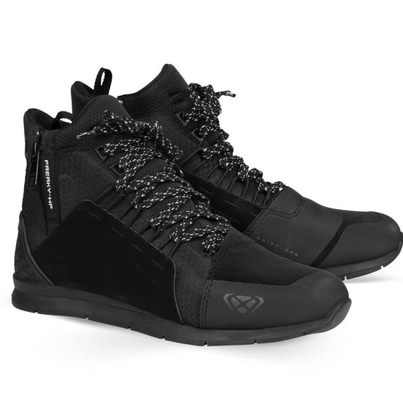 Ghete moto Urban femei All Season Ixon model Freaky WP LS culoare: negru (100% waterproof)
