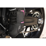 Ghete moto Roadster femei All Season Ixon model Gambler WP LS culoare: negru/fuchsia (roz) (100% waterproof)