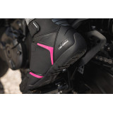 Ghete moto Roadster femei All Season Ixon model Gambler WP LS culoare: negru/fuchsia (roz) (100% waterproof)
