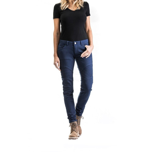 Blugi (jeans) moto femei Ixon model Vicky culoare: Navy (albastru) (Cordura® Denim) - clasa AA