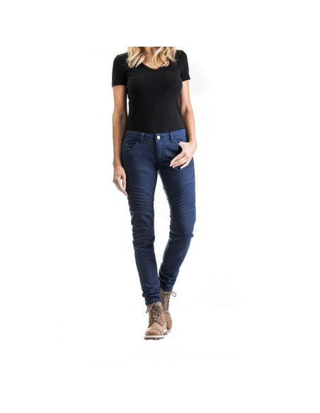 Blugi (jeans) moto femei Ixon model Vicky culoare: Navy (albastru) (Cordura® Denim) - clasa AA